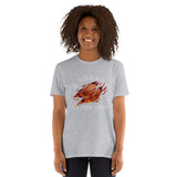 Load image into Gallery viewer, ALOOO-Fire-Basketball-Short-Sleeve Unisex T-Shirt